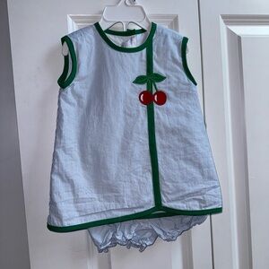 Marco & Lizzy Cherries Diaper Cover Popover Set